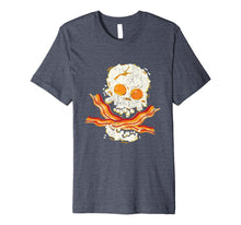 Load image into Gallery viewer, Keto Breakfast Cool Eggs Bacon Pirate Skull Gift Shirt
