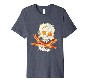 Keto Breakfast Cool Eggs Bacon Pirate Skull Gift Shirt