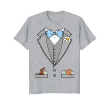 Load image into Gallery viewer, Easter Tuxedo Blue Bow Tie T-Shirt
