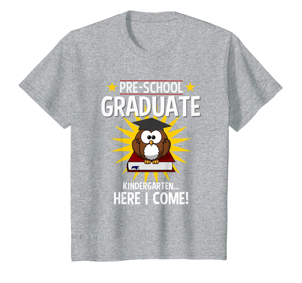 Kids Pre K Graduation Shirt 2019 PreSchool Graduate Toddler Gift