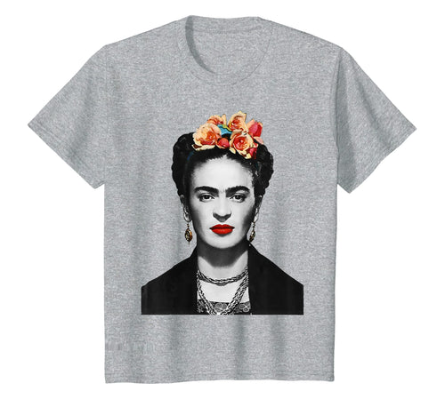 Simply Frida With Flowers T Shirt, Original Design