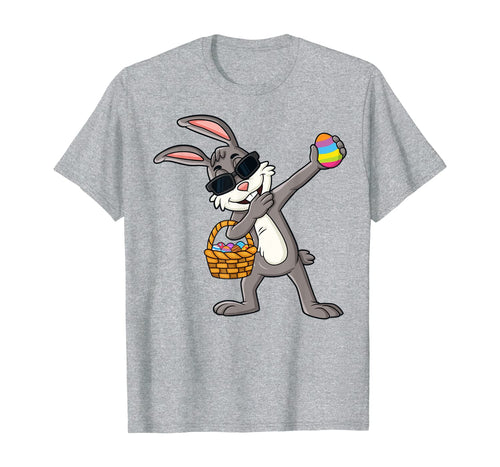 Dabbing Rabbit Easter Day Eggs Day Girls Boys Kids T-Shirt-379072