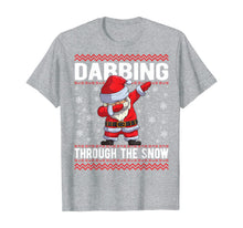 Load image into Gallery viewer, Dabbing through the Snow Boys Shirt Christmas Dabbing Santa T-Shirt
