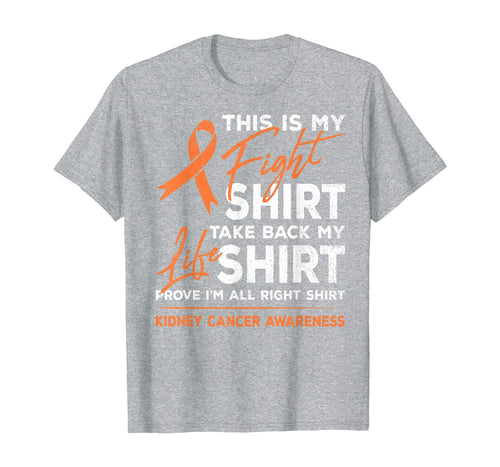 This Is My Fight Shirt Kidney Cancer Awareness Month Ribbon T-Shirt-353383
