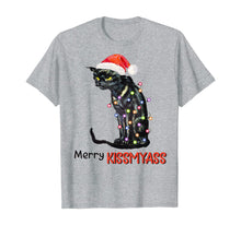 Load image into Gallery viewer, Merry Kissmyass Funny \Black Cat Christmas Tree Gifts T-Shirt
