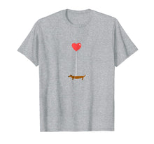 Load image into Gallery viewer, Funny Dachshund T-Shirt - Weenie love balloon
