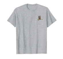 Load image into Gallery viewer, Pocket Raccoon Shirt, Funny Raccoon In Pocket Gift Tshirt
