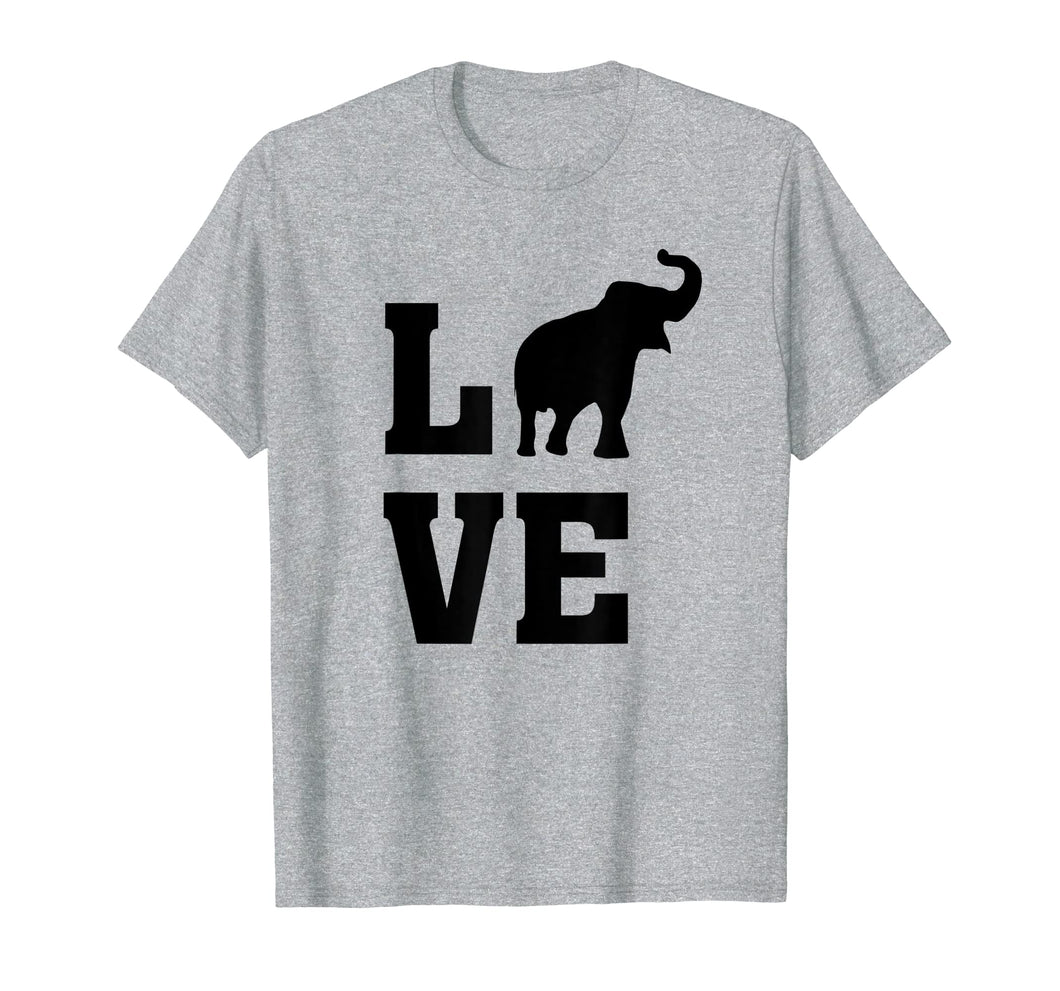 I Love Elephants - Animal Elephant Lover - Silhouette  T-Shirt