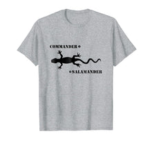 Load image into Gallery viewer, Commander Salamander - Washington T Shirt Funny Gecko
