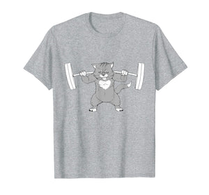 Cat Squat Powerlifting T-Shirt Remmy