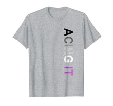 Load image into Gallery viewer, Acing it Asexual Pride T-shirt - Vertical Ace Pride tshirt
