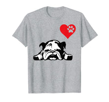 Load image into Gallery viewer, English Bulldog TShirt I LOVE MY ENGLISH BULLDOG DOG
