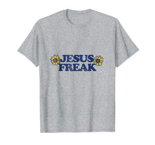 Load image into Gallery viewer, Jesus Freak t-shirt Sunflower Christian Art Church Group

