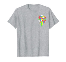 Load image into Gallery viewer, Melting Rubik cube vintage T-shirt puzzle lovers Gifts
