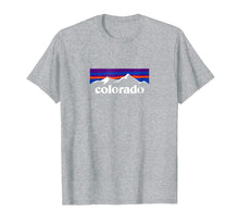 Load image into Gallery viewer, Colorado Mountains Outdoor Flag Design T Shirt MCMA
