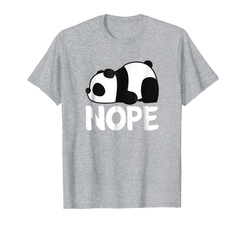 Nope Not Today Lazy Panda Animal Womens Girls T-Shirt Gift