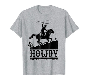 Howdy Fun Cowboy Riding Horse T-Shirt