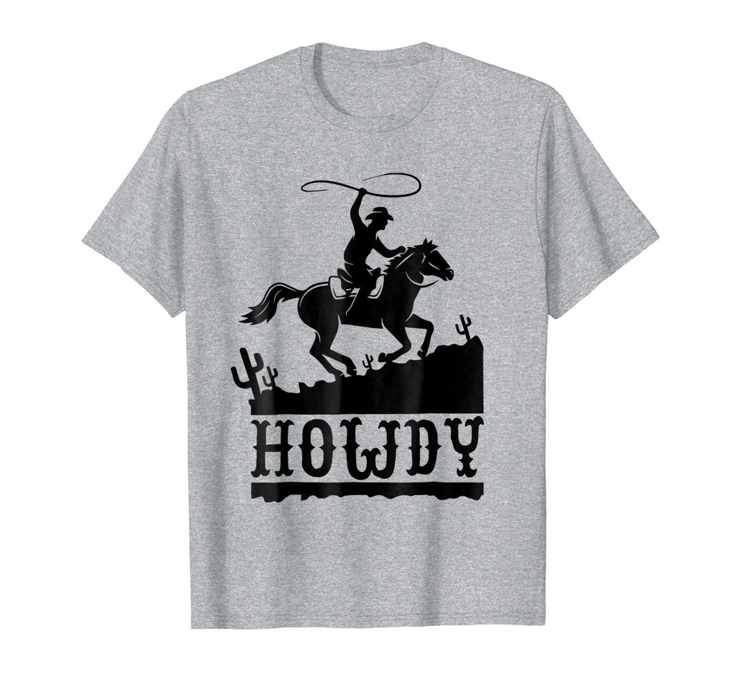 Howdy Fun Cowboy Riding Horse T-Shirt