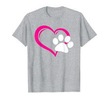 Load image into Gallery viewer, Cute I Love My Dog Puppy Cat Paw Heart T-Shirt
