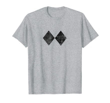 Load image into Gallery viewer, Retro Double Black Diamond Ski Sign Symbol Graphic T-Shirt
