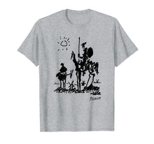Load image into Gallery viewer, Don Quixote 1955 T Shirt, Pablo Picasso Sketch Artwork

