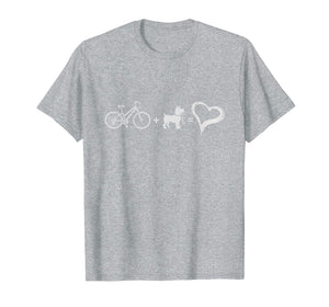 Bike Plus Dog Equals Love For Biking and Dog Lovers Tee