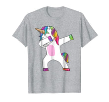 Load image into Gallery viewer, Dabbing Unicorn T-Shirt - Dab Dance Rainbow Unicorn Shirt
