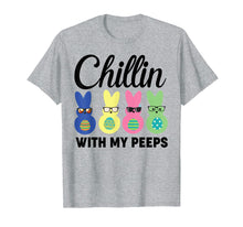 Load image into Gallery viewer, Chillin With My Peeps T-shirt Easter Bunny Candy Gift Kids
