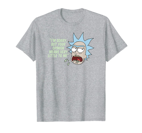 Rick and Morty Your Opinion Means Very Little to Me T-Shirt