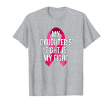 Load image into Gallery viewer, My Daughter&#39;s Fight Is My Fight Breast Cancer Support Shirt
