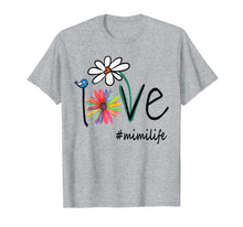 Load image into Gallery viewer, Woman Mom Love Mimi life #mimilife Heart Floral Gift T-Shirt
