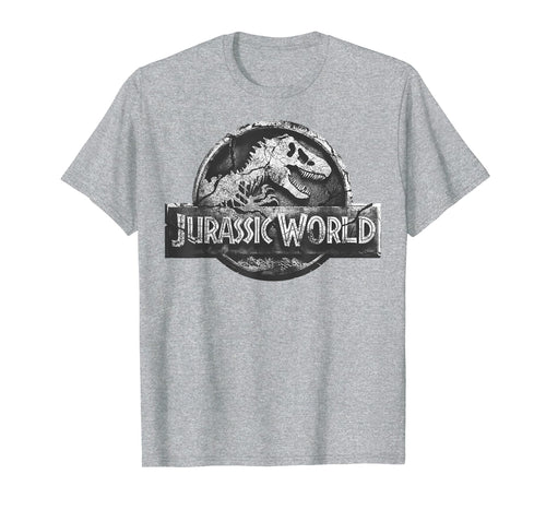 Jurassic World Two Distressed Stone Logo Graphic T-Shirt