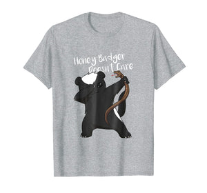 Honey Badger Doesn't Care Funny Animal Dabbing T Shirt