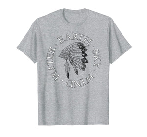 Headdress Native American T-Shirt Indigenous Peoples Day Tee