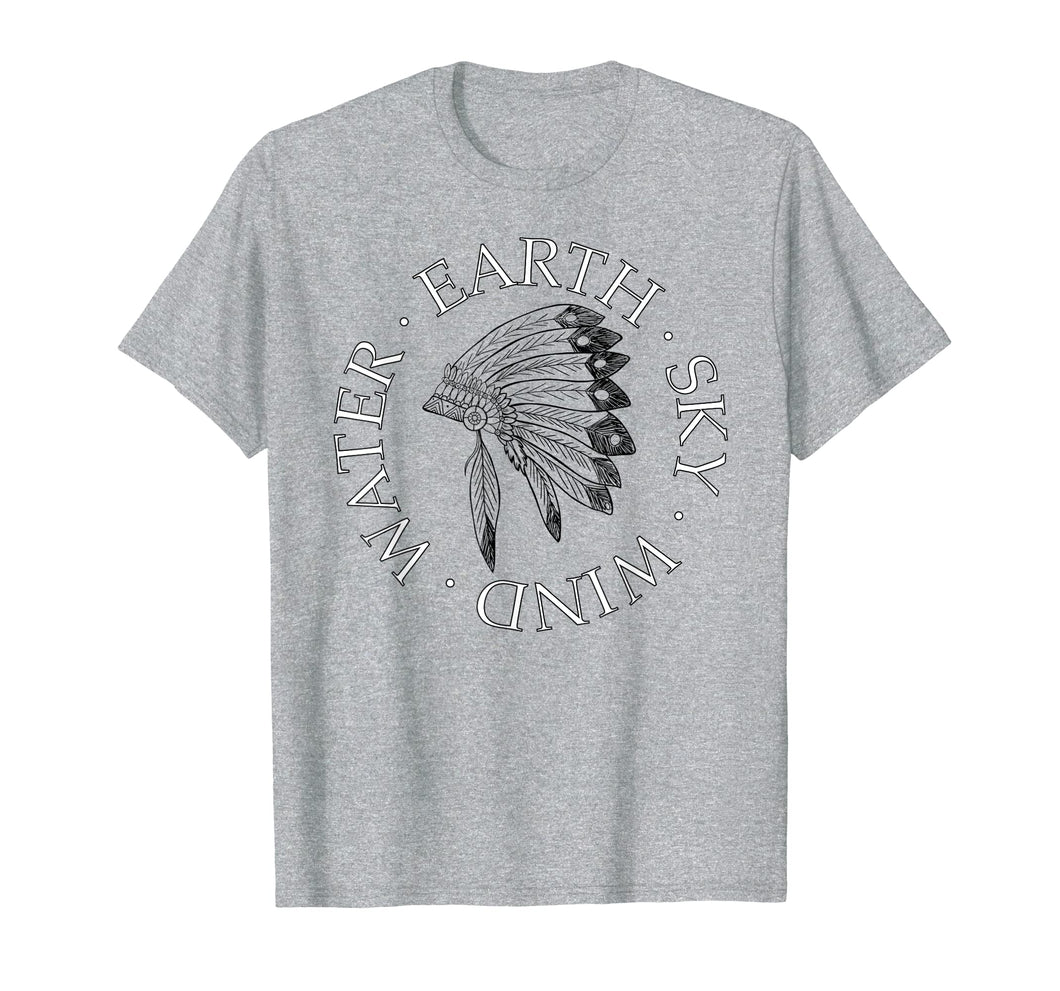 Headdress Native American T-Shirt Indigenous Peoples Day Tee