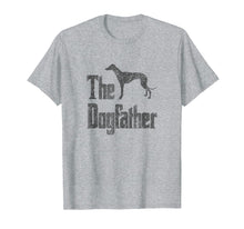 Load image into Gallery viewer, The Dogfather t-shirt, Greyhound silhouette, funny dog gift

