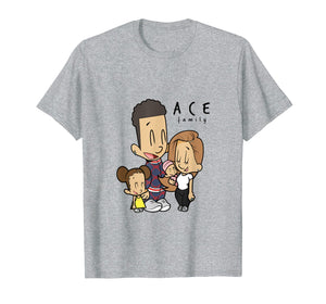 Ace cartoon family t shirt , merch for kids , girl , women .