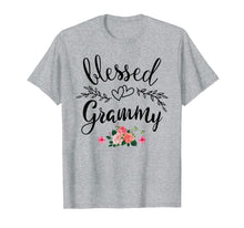 Load image into Gallery viewer, Blessed Grammy Shirt Grandma with floral Mother&#39;s Day T-Shirt
