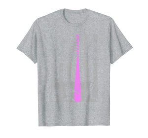American Softball Flag T-Shirt - Players and Pink Bat