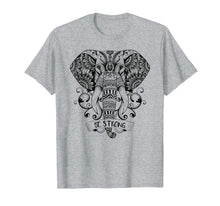Load image into Gallery viewer, Elephant T-shirt Be Strong Mandala Native American Shamanic
