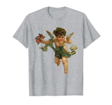 Load image into Gallery viewer, Angelic vintage cherub &amp; flowers T-shirt
