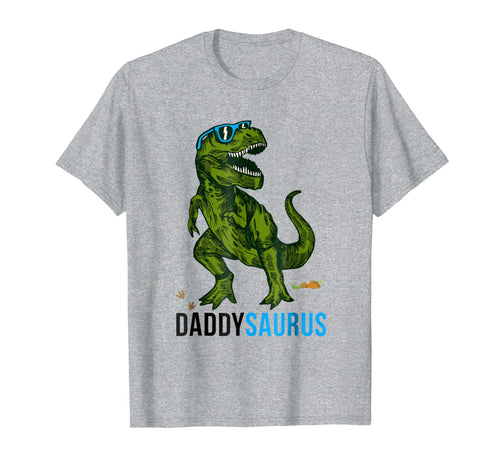 Daddysaurus T Shirt T rex Daddy Saurus-Dad Fathers Day Gift