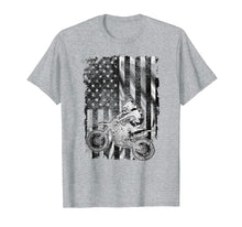 Load image into Gallery viewer, American Flag Motocross Shirt - Vintage Dirt Bike T Shirt
