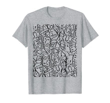 Load image into Gallery viewer, Elios Shirt Faces in Black Ink Hand Drawn Art
