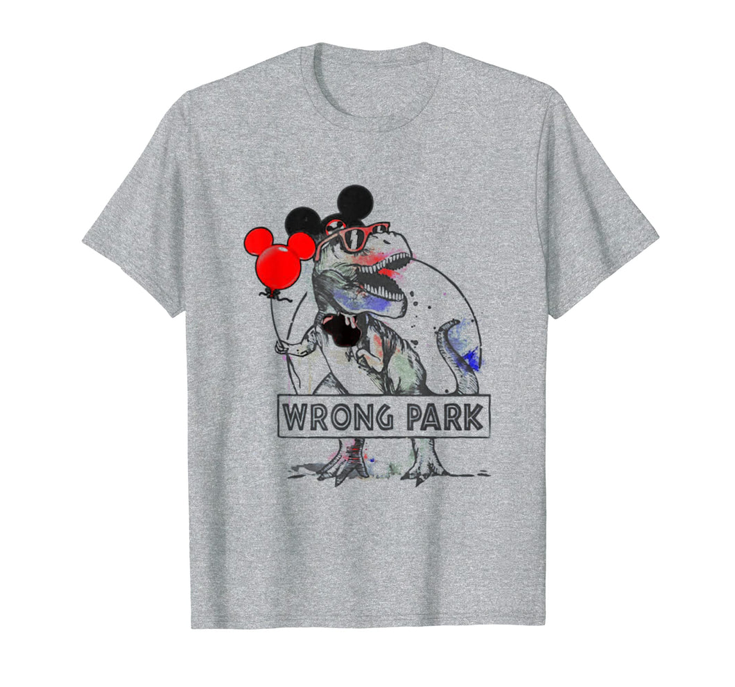 Funny-Wrong-Park-T-Rex Shirt Gift for women and men