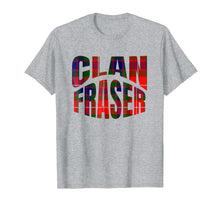 Load image into Gallery viewer, Fraser Clan Kilt Tartan T-Shirt Namesake Scotland gift Tee
