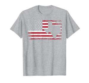 American Flag Texas 4th of July Vintage Gift Men Women Shirt