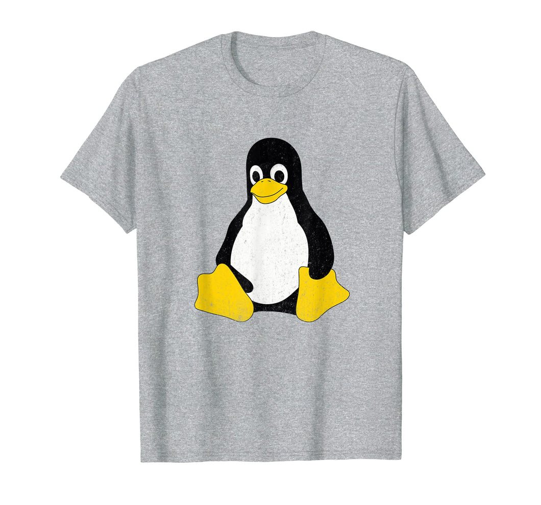 Linux Mascot Tux the Penguin Vintage T-Shirt Men Women Kids