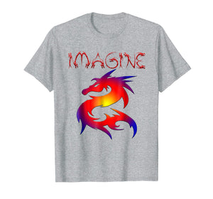 IMAGINE Fantasy Dragon Style T-shirt Great For Gift