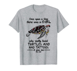Funny This girl love turtles had tattoos gift T-shirt